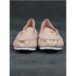 D303X LIGHT BROWN Мокасины женские (натуральная кожа) размер 36