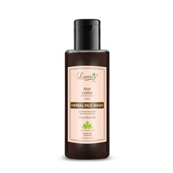 RAW COFFEE Face Wash, Luster (КОФЕ травяной гель для умывания без сульфатов и парабенов С ЭКСТРАКТОМ КАКАО, Ластер), 110 мл.