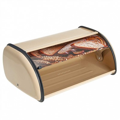 Хлебница 36×23×14.5 см металлическая ALPENKOK AK-3517 с декоративной крышкой