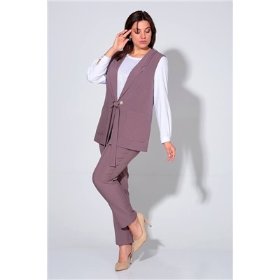 Liona Style 860 мокко, Брюки,  Блуза,  Жилет