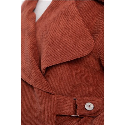 Жакет укороченный Динара (коричневый) Б14327-39М