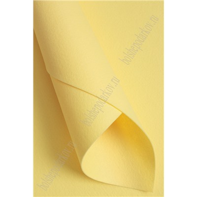 Фетр жесткий 1,2 мм, Корея Solitone 40*55 см (5 шт) бледно-желтый №916