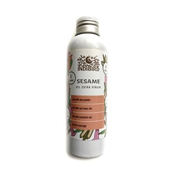 SESAME OIL EXTRA VIRGIN, Indibird (КУНЖУТ ПЕРВЫЙ ХОЛОДНЫЙ ОТЖИМ Масло для массажа и ухода за кожей, Индибёрд), 150 мл.