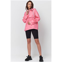 Ветровка легкая с капюшоном неоновая розовая
