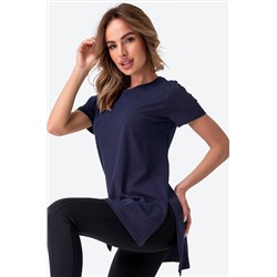 Женская удлиненная футболка с разрезами Happyfox