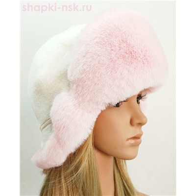 Север искусственный мех Ушанка женская (56-58)