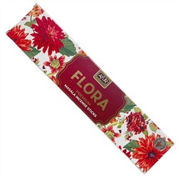 FLORA Premium Masala Incense Sticks, Ayur Plus (ФЛОРА, ароматические масала палочки премиум-класса, Аюр Плюс), 18 г.