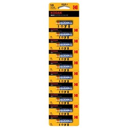 Батарейка  Kodak Max LR03 (мизинчик) 10шт.