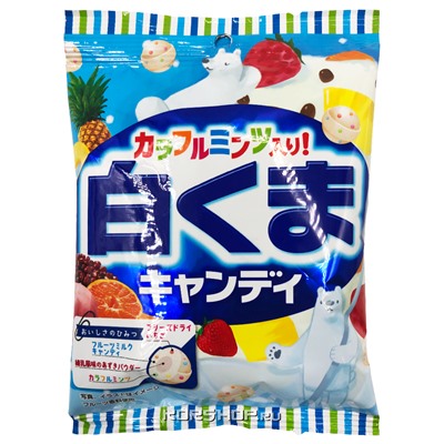 Белая карамель с фруктовым вкусом (клубнично-мятные) Pine, Япония, 70 г. Срок до 31.07.2024.Распродажа