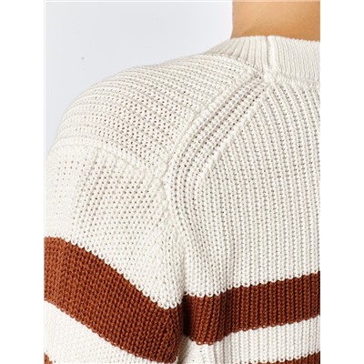 Джемпер крупной вязки из хлопка