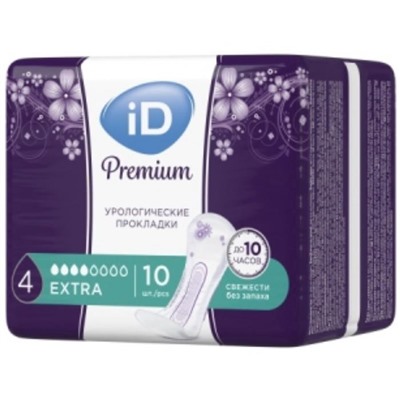 ID Урологические прокладки Light Premium Extra 10шт. 4к. (490мл.)
