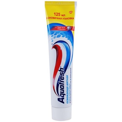 AQUAFRESH TOTAL Зубная паста 125ml  Fresh Mint АКЦИЯ! СКИДКА 10%
