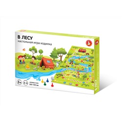 Настольная игра ходилка с фишками и кубиком «В лесу»
