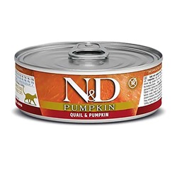 Фармина N&D Cat Pumpkin Консервы перепел и тыква, 80г 1216 АГ