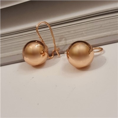 Серьги коллекция "Дубай" шарики  покрытие позолота, 36803, арт. 847.373