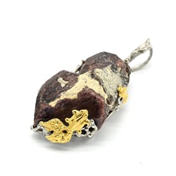 Кулон гранат 28*43мм.