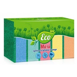 Губки д/посуды РУСАЛОЧКА Eco line MAXI 5шт. АКЦИЯ! СКИДКА 10%