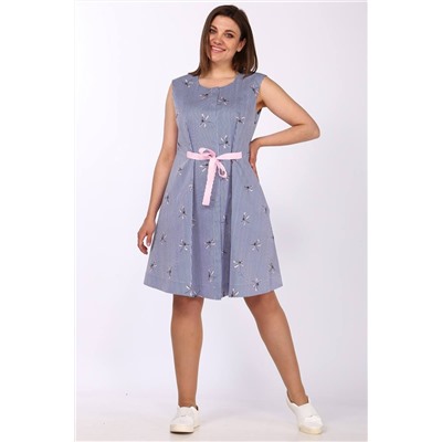 Lady Style Classic 1278 синий_с_розовым, Платье