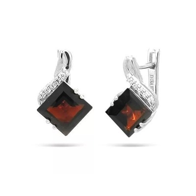 Серьги из серебра гранат, Филиси