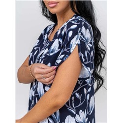 Халат женский Текс-Плюс, цвет синий белый