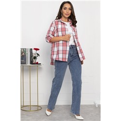 Рубашка Аланта (бело-розовая) Б14036-18М