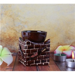 Аромалампа КИРПИЧИКИ (керамика, глазурь, высота 8 см.), Giftman, 1 шт.