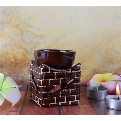 Аромалампа КИРПИЧИКИ (керамика, глазурь, высота 8 см.), Giftman, 1 шт.