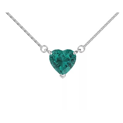 Колье из серебра синт.кварц, ЗК0320406