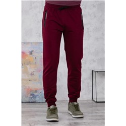 брюки спортивные 
            3.MM104A-бордовый