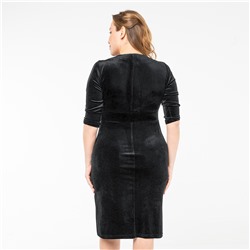 Платье, трикотаж, черный