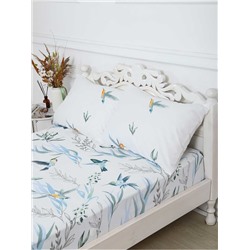 Комплект наволочек бязь - Колибри, цвет белый