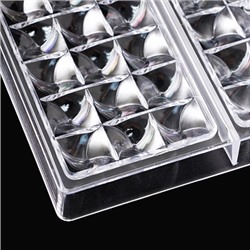 Форма для шоколада (поликарбонат) "Плитка Вихрь", 275*175 мм, 3 ячейки