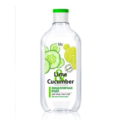 Мицелярная вода LIME&CUCUMBER 500мл д/всех типов  IRIS