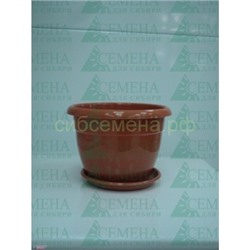 Горшок цв. 0,45л. + поддон 0,8 (кр.кор)