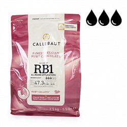Шоколад Callebaut RUBY Chocolate Рубиновый 47.3% 2,5 кг