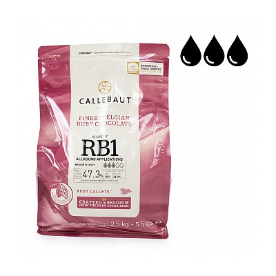 Шоколад Callebaut RUBY Chocolate Рубиновый 47.3% 2,5 кг