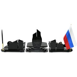 Настольный набор из обсидиана "Феникс" 770*320*250мм