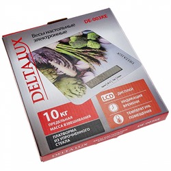 Весы электронные настольные 10 кг DELTA LUX DE-003KE "Витаминный микс"