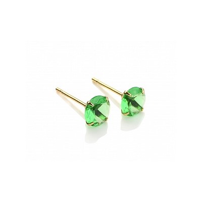 Серьги-гвоздики PR1469 -8 салат