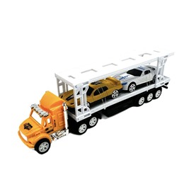 Автовоз (инерцион.) + 2 спортивные машины 22*8см / коробка  99С6-1