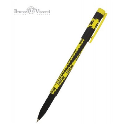 Ручка шариковая 0.5 мм "FunWrite.Keep Away. Caution" синяя 20-0212/50 Bruno Visconti