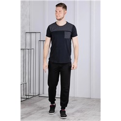 брюки спортивные 
            3.MM113A-чёрный
