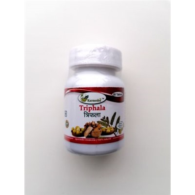 TRIPHALA, Karmeshu (ТРИФАЛА, очищение и омоложение организма, Кармешу), 60 таб. по 500 мг. - СРОК ГОДНОСТИ ДО 31 МАЯ 2025 ГОДА