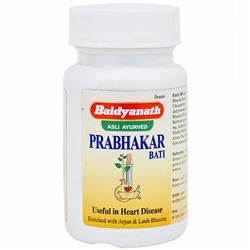 PRABHAKAR BATI, Baidyanath (ПРАБХАКАР БАТИ (ВАТИ) для здоровья сердечно-сосудистой системы, Бадьянатх), 80 таб.