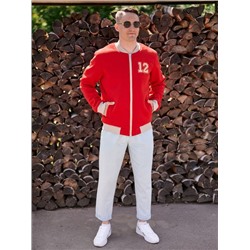 Бомбер "12" красный