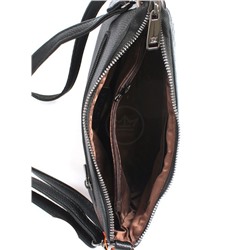 Сумка женская искусственная кожа YDR-2424-10,  1отд+карм/пер,  плечевой ремень,  черный 257531