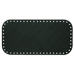 Кожа - Дно для сумки 15 х 30 см. Dark green