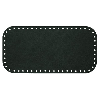 Кожа - Дно для сумки 15 х 30 см. Dark green