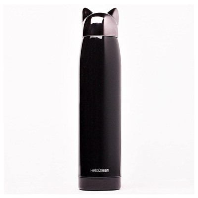 Термос с кошкой (320ml) (black) 110460