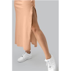 Однотонное женское платье-футболка Happyfox